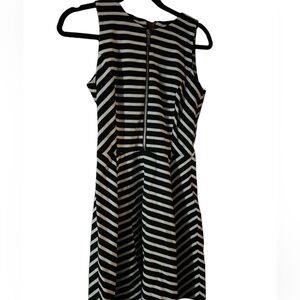 Michael Kors Black and white striped dress
